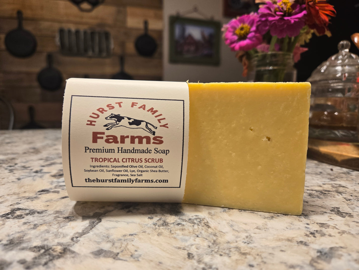 Tropical Citrus Scrub Handmade Soap