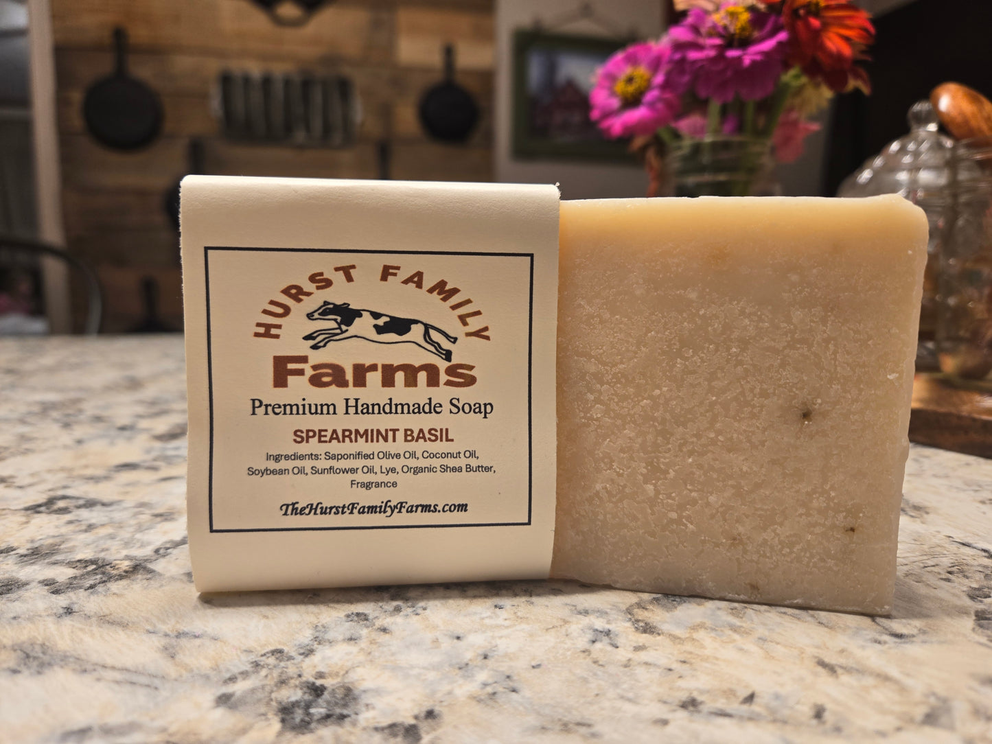 Spearmint Basil Handmade Soap