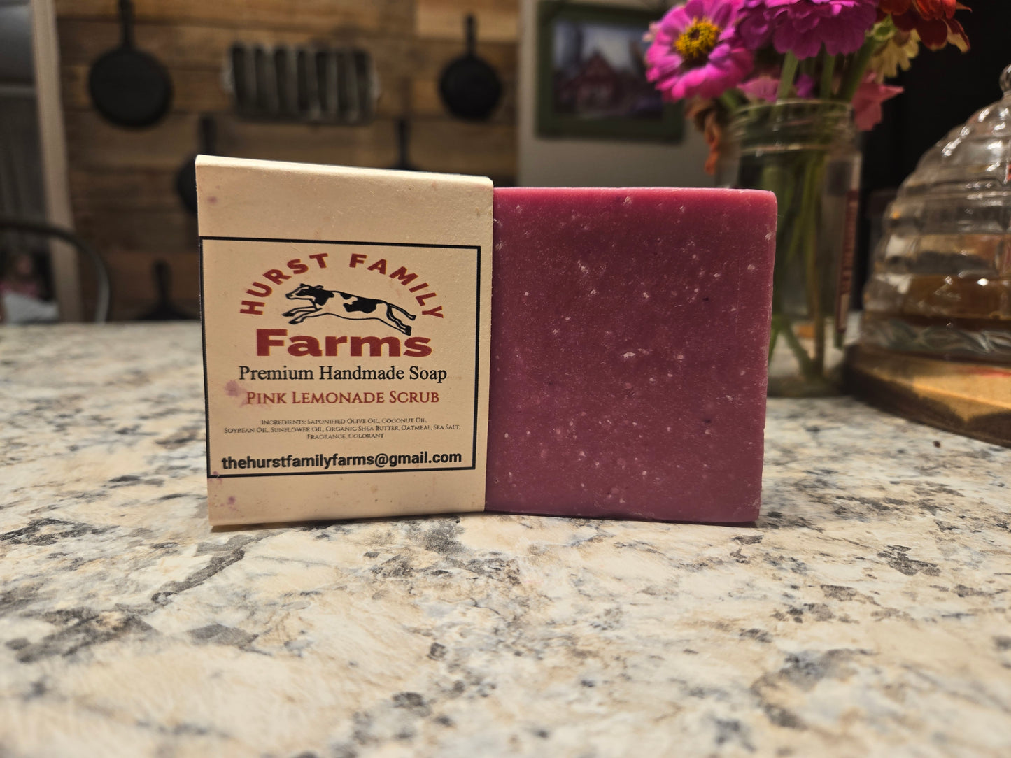 Pink Lemonade Scrub Handmade Soap