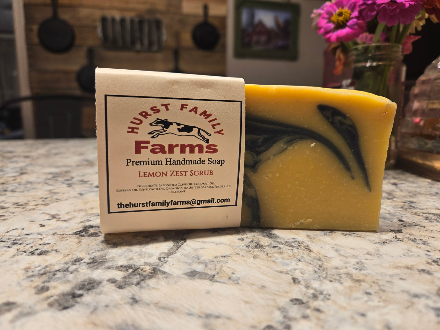 Lemon Zest Scrub Handmade Soap