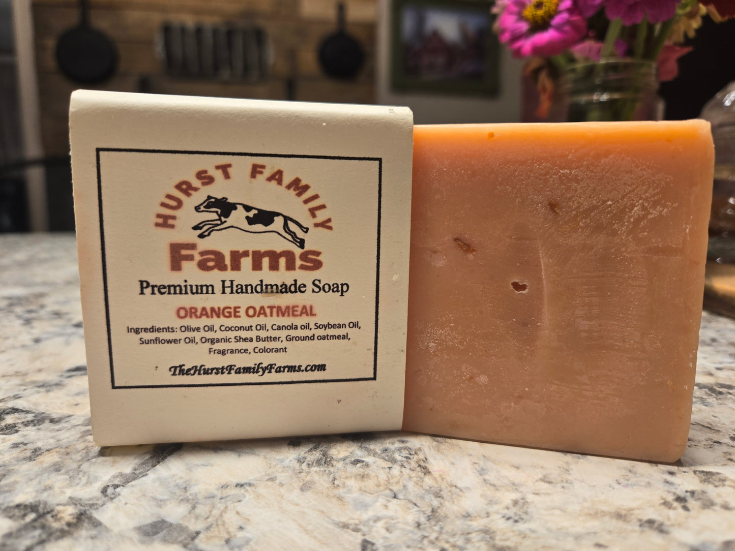 Orange Oatmeal Handmade Soap