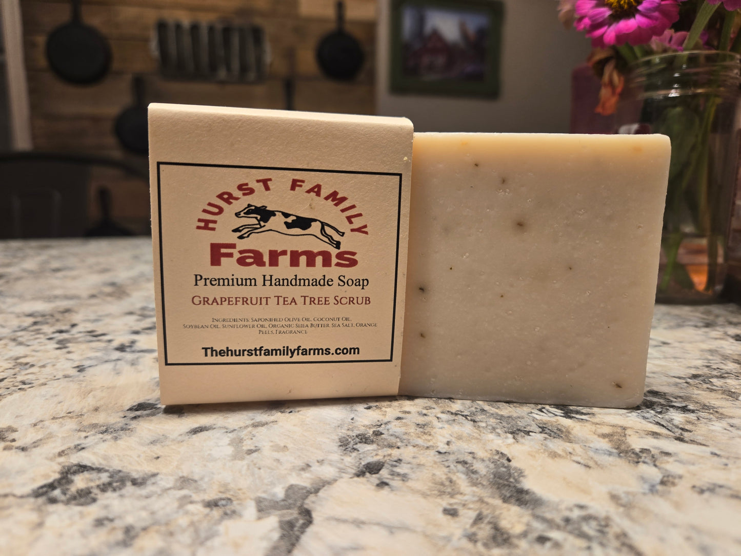 Grapefruit Teatree Scrub Handmade Soap