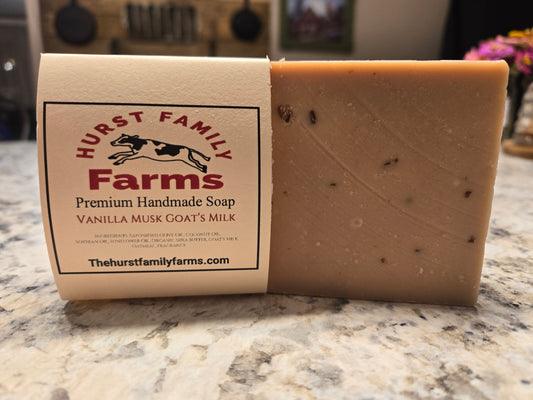 Vanilla Musk Goat's Milk Handmade Soap