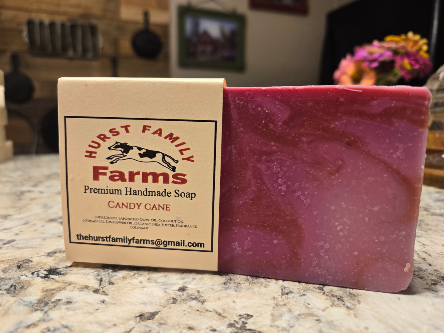 Candy Cane Handmade Soap