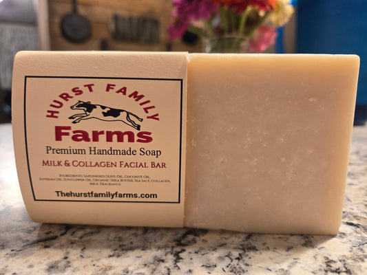 Collagen Facial Bar Handmade Soap Mrs. Hurst's Favorite