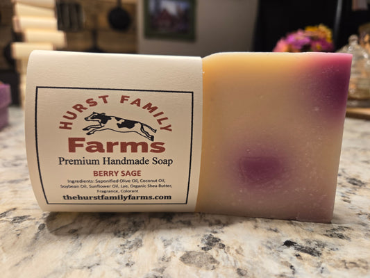 Berry Sage Handmade Soap